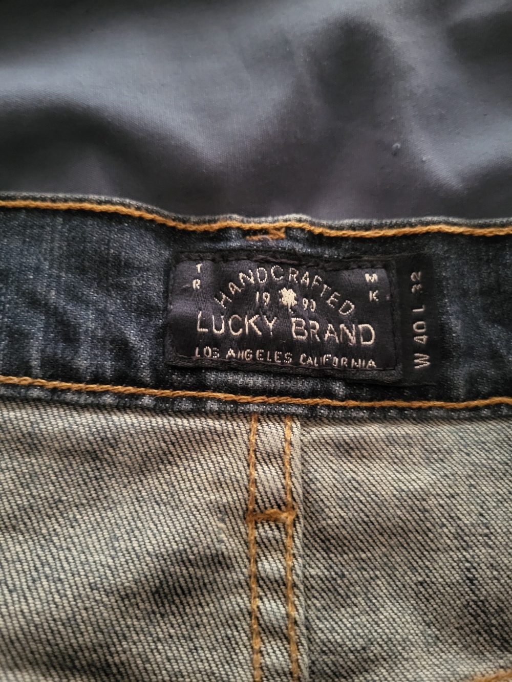 Lucky Brand Dark Blue Distressed Shorts~Size 20. - Picture 8 of 9